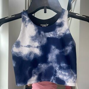 Girls fitness crop tank